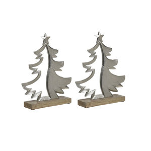 Escultura de árbol de Navidad moderna con Base de madera, decoración de Metal de primera calidad hecha a mano para el hogar, adorno de Navidad de mesa - Product Image 2