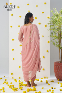 Party Wear Kurti Pant Set Premium Georgette Fabric Elegante para Compromiso - Product Image 2