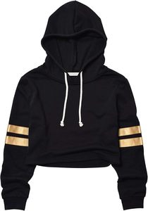 Sudadera con Capucha Personalizada con Logotipo para Mujer, Sudadera Deportiva, Sudadera Corta Informal para Mujer - Product Image 2