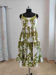 Vestido Largo Casual de Verano para Mujer, Cuello en V, Manga Larga, Estampado Floral, Algodón, Ligero y Transpirable - Product Image 4