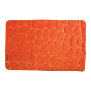 MSV <b>bath</b> <b>mat</b> made of microfiber and PVC in <b>orange</b>, 40 x 60 cm - Product Image 1