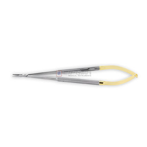 T.c Jacobson Micro soporte de aguja mecanismo de bloqueo de mordazas rectas mango redondo Acero inoxidable 7,25 pulgadas 18,5 cm instrumentos médicos - Product Image 1