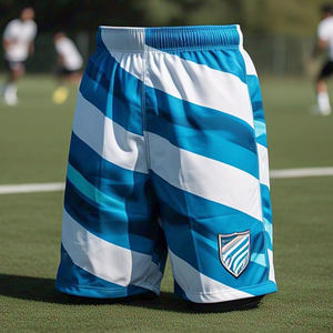 Vêtements de sport personnalisables pour hommes, shorts de football à sublimation OEM pour le football d'été - Product Image 1