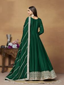 Latest Eid Festival <b>Women's</b> Long Gown with Dupatta Salwar <b>Suit</b> Kameez for Indian <b>Wedding</b> Parties Pakistani Dresses for Parties - Product Image 4