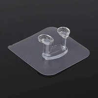 Crochets muraux autocollants transparents de première qualité, sans perçage, suspendus, sécurisés, imperméables, résistants à l'huile, multifonctionnels