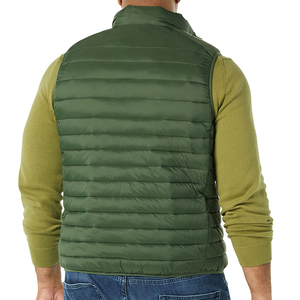 Gilet matelassé en toile décontracté pour homme, style hip-hop, coupe ajustée, sans manches, design d'hiver, rembourrage en duvet chauffant, personnalisable - Product Image 4