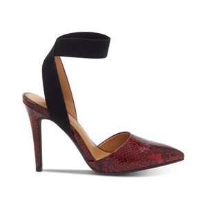 Scarpe da Donna Jessica Simpson Perinna Pump Rosse Taglia 8 M con Cinturino alla Caviglia, Tacco Sottile 12cm, Punta Affusolata, Tendenza Moda, Zeppa - Product Image 1