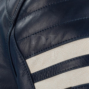 Veste en cuir de moto pour hommes de haute qualité sur mesure tissu respirant avec col montant et fermeture éclair pour l'hiver - Product Image 4