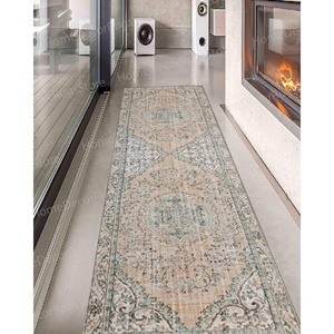 Floral Printed <b>Rug</b>: Soft Tones, Bohemian, Outdoor, Anatolian,With Pile Soft <b>Rug</b> - Product Image 1