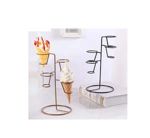 Metal <b>Ice</b> <b>Cream</b> Cone Rotating Display Stand for Royal Wedding and Party Ware Breakfast for at Best Price - Product Image 1
