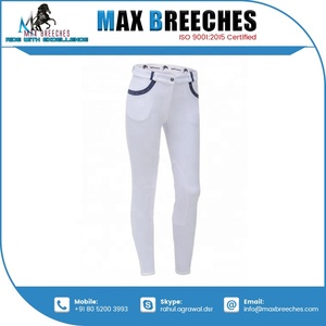 Jodhpurs de nailon unisex con parche de silicona en la rodilla, pantalones de montar a caballo con logotipo personalizado, suministro de equitación ecuestre de un proveedor de confianza - Product Image 3