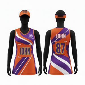 Camiseta de Netball para Mujer, 150 GSM, Malla de Poliéster de Alto Rendimiento, Negra con Paneles Laterales Amarillos y Blancos, Sublimación, Nombre y Número Personalizados - Product Image 4