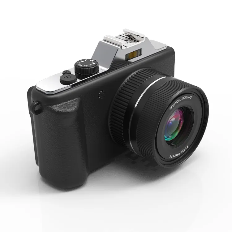 Yeni ürün gerçek 6x optik zoom otomatik odaklama 2.7k video kamera retro fotoğraf kamera fotoğraf