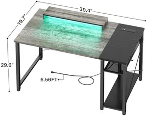 Bureau d'ordinateur de salle d'étude personnalisable spacieux et moderne avec étagère pour salon appartement ou bureau en gros d'usine - Product Image 4