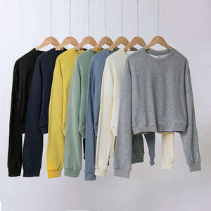 Sweat-shirt à col rond en molleton français de haute qualité pour femmes, taille plus, épaules tombantes, pull à broderie 3D de dessin animé, automne, printemps, hiver - Product Image 5