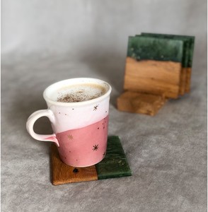 Handcrafted Marble and Solid Wood <b>Coaster</b> Set Heat Resistant Modern <b>Drink</b> <b>Coasters</b> with Holder for Dining Table Decor - Product Image 3
