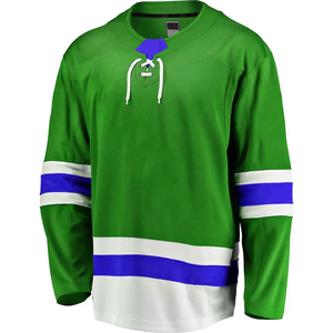 Maillots de hockey sur glace par sublimation avec lacets, sweats à capuche de hockey sur glace, maillots personnalisés, vêtements de sport - Product Image 5
