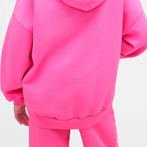 Tissu respirant et doux pour la peau avec un ourlet côtelé à prix avantageux / Sweat à capuche pour filles avec capuche réglable pour l'hiver avec des poches 2026 - Product Image 6