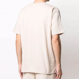 T-shirt en coton pour homme, streetwear, coupe ample confortable, manches courtes, doux et respirant, commande en gros, logo personnalisé, OEM ODM - Product Image 4