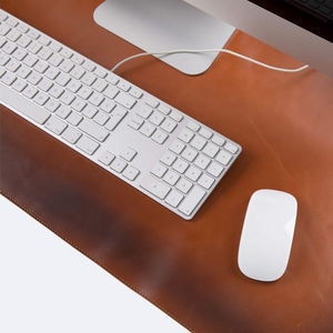 Tapete de Escritorio de Cuero Genuino Hecho a Mano, Resistente a Olores, Antideslizante, Duradero, Superficie de Piel de Vaca, Moderno - Product Image 2