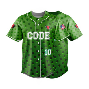 Gran oferta, ropa de béisbol y softbol de talla grande para hombre, sudadera de malla transpirable personalizable, conjunto de bordado sublimado con calor - Product Image 1