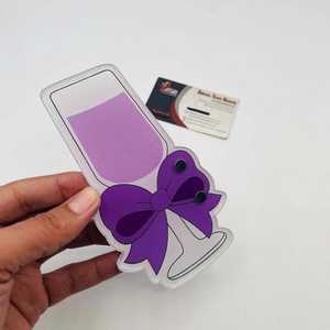 Bebida de Moca con Arándanos Acrílicos, Flor de Mariposa, Personalizable, Ecológica, Sostenible, Precio al por Mayor, Azulejo para Pestañas, OEM - Product Image 6