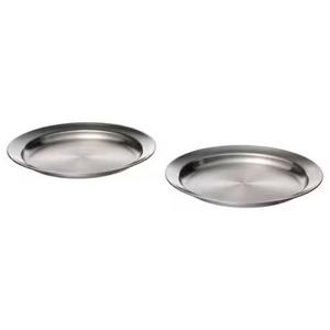 Standard Quality Premium Design Stainless Steel Serving <b>Tray</b> with Mirror Finish Golden Edge Customizable Shape & Size Best Rate - Product Image 2