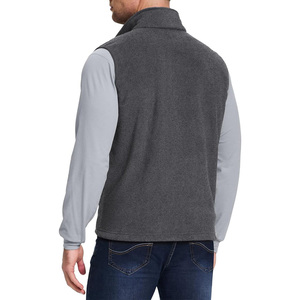 Chalecos de lana de senderismo personalizados para hombre con impresión de etiqueta de logotipo bordado personalizado para equipo al aire libre o uniforme de empresa - Product Image 2