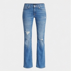 Jeans de Mezclilla Desgastados Originales para Mujer, Corte Bootcut, Bolsillos Casuales, Jeans de Mezclilla Transpirables de la Mejor Calidad, Estilos de Color Personalizados - Product Image 1