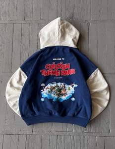 Haute qualité hiver blanc anti-rétrécissement unisexe style de rue lavé poids lourd sport baggy sweats à capuche doux hommes - Product Image 1