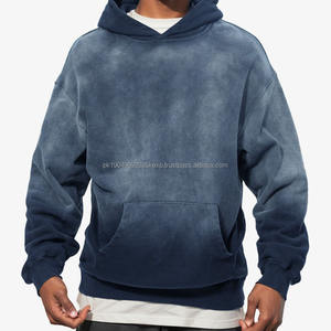 Sudadera con Capucha Extra Grande para Hombre, Personalizada, de Algodón, con Serigrafía, Lavada a la Piedra, Resistente, Fabricación OEM, Sudadera con Capucha Desgastada - Product Image 1