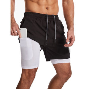 Custom Made Running <b>Shorts</b> Liner Mens 2 in 1 Workout Athletic Yoga <b>Shorts</b> - Product Image 1