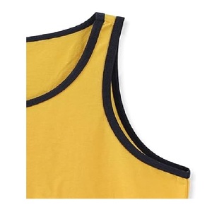 Whole sale price OEM service Tank Top Comfortable 100% Cotton Single Jersey Solid Color Sleeveless Best Price in Bangladesh - Product Image 3