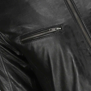 2025 veste en cuir pour hommes de conception personnalisée dans différentes tailles Logo personnalisé et étiquette veste de haute qualité - Product Image 5