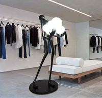 Haute qualité nordique Design moderne LED lampadaire minimaliste Art décoration pour hôtel salon coin debout abat-jour en métal