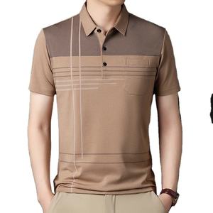 Nouveau tissu personnalisé pour hommes pour polo maillot décontracté à manches courtes en gros vêtements de golf imprimés brodés - Product Image 6