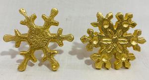 Ronds de serviette de Noël avec flocon de neige renne bonhomme de neige Design anneaux de serviette en métal pour mariage et fêtes de vacances - Product Image 2