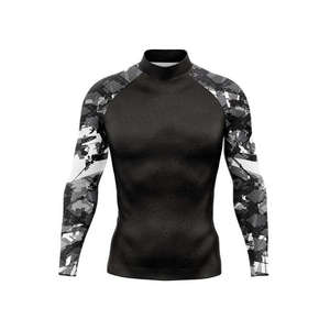 Hauts à manches longues pour hommes, respirants, antibactériens, à séchage rapide, protection UV, rash guard, surf, plongée, maillots de bain - Product Image 4