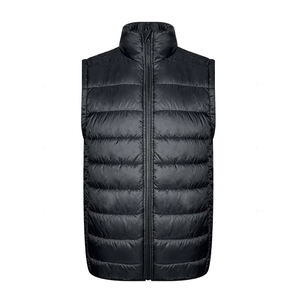 Gilet matelassé léger sans manches personnalisable pour homme, respirant, imperméable, coupe-vent, fermeture éclair, vêtements d'extérieur d'hiver personnalisés - Product Image 1
