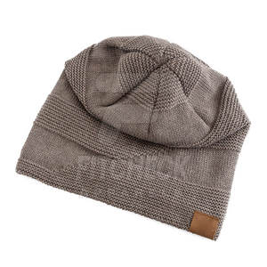 Bonnets légers unisexes sur mesure Chapeau Nouveau design Vêtements d'hiver Vente en gros Bonnet réglable en tissu Jacquard commun - Product Image 3