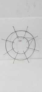 Powder Coated Wire Wreath Frame <b>Hanger</b> Metal Succulent Pot Hanging Planter <b>Basket</b> Holder Stylish Indoor Outdoor Garden Decor - Product Image 3