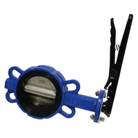 Vanne papillon à disque en fonte ductile, à levier, joint souple, D71X-16Q PN16, disque électrolytique, pour eau, taille de port 2-12 pouces