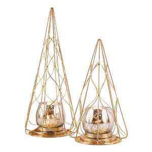 Haute Qualité Métal Noir Or couleur Moderne Cône Chandeliers Avec Verre De Mariage Bar Fête Événement Décor Bougeoir - Product Image 3