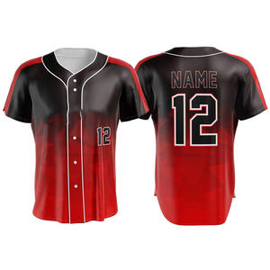 Uniforme de béisbol para hombre, ropa deportiva de alta calidad, hecho a medida, nuevo diseño, conjunto Unisex, transpirable, 100% poliéster, impresión Digital rápida - Product Image 4