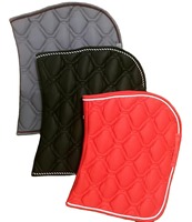 Tapis de selle en cuir de compétition pour dressage et saut d'obstacles, taille complète, en satin, avec mousse contour et antidérapant, équipement équin de qualité supérieure