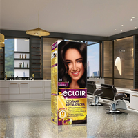 Crème colorante permanente pour cheveux Eclair OMEGA9, fini lisse, longue durée, tous types de cheveux, professionnelle, adulte et senior, EC01 UZ