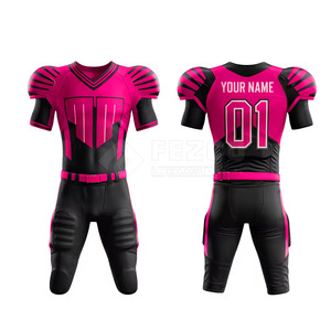 Conjuntos de Uniformes de Fútbol Americano Transpirables de Manga Corta con Colores y Tallas de Logotipo Personalizados - Product Image 1