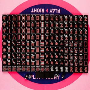 Factory Direct Wholesale Custom Professional Production of High Quality Gift <b>Mahjong</b> Tiles Luxury Black <b>Mahjong</b> <b>Set</b> - Product Image 2