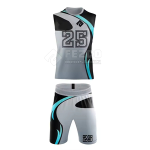 2025 Men Adults 7v7 Breathable Sleeveless Jersey Uniform Set Wholesale 100% Polyester Customizable - Product Image 1