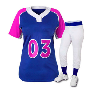 Custom Slow Pitch Sublimated White Baseball <b>Uniform</b> Jerseys Female Girls Women <b>Softball</b> <b>Uniform</b> - Product Image 5